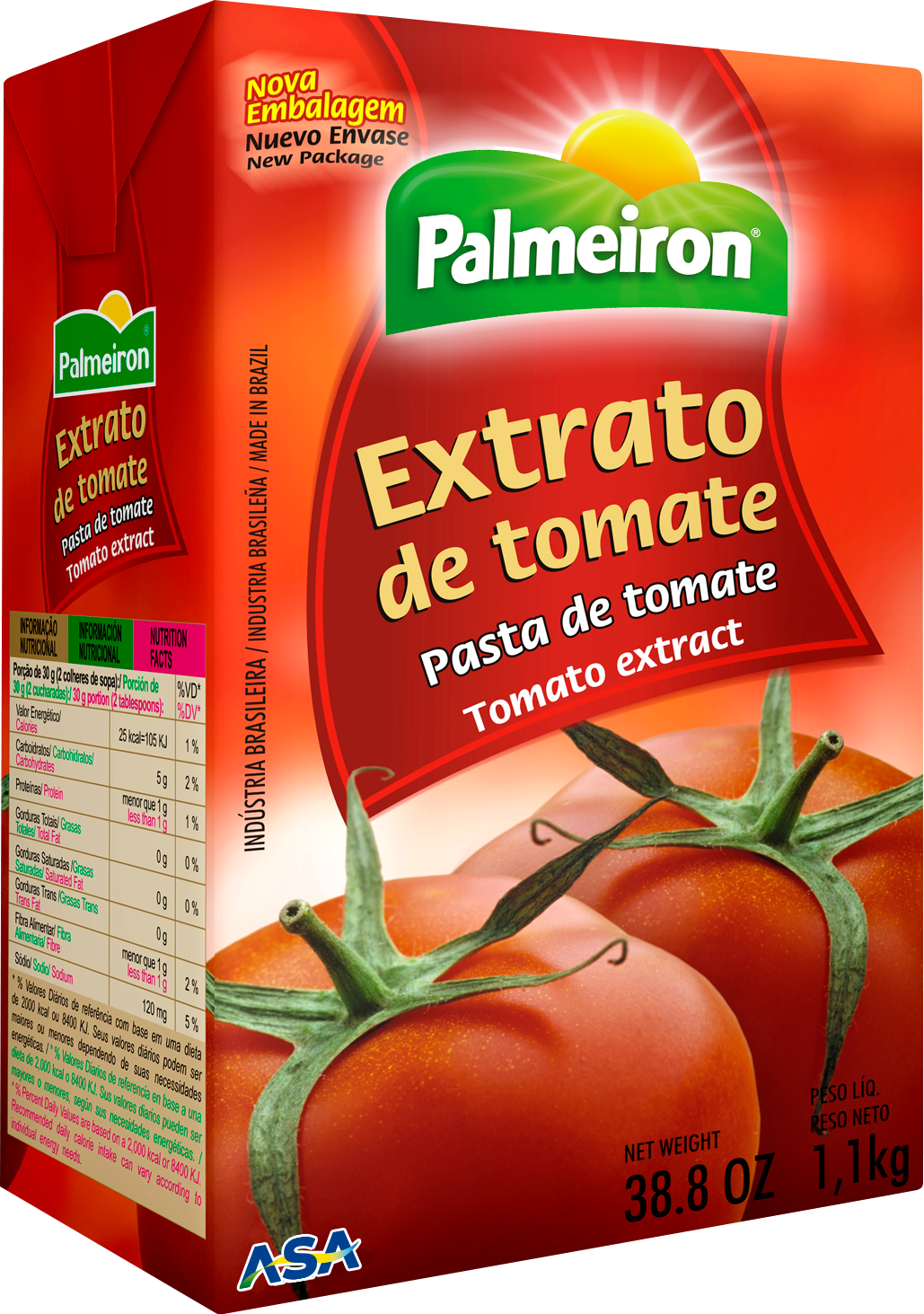 Extrato de Tomate Palmeiron 1,04Kg